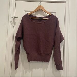 Express Dolman Sleeve Sweater, Small, Mauve